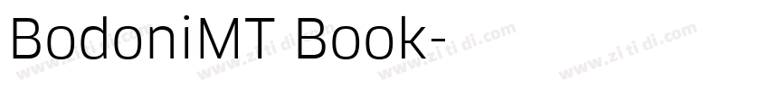 BodoniMT Book字体转换 BodoniMT Book字体转换